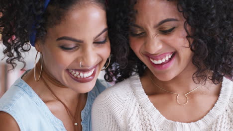 girl friends, sisters and identical twins looking