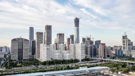 time lapse-beijing skyline