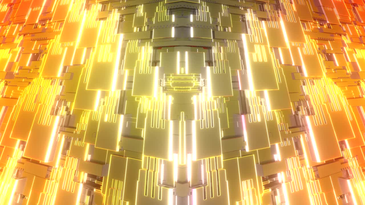 4k 루프 사이버네틱 네온 배경