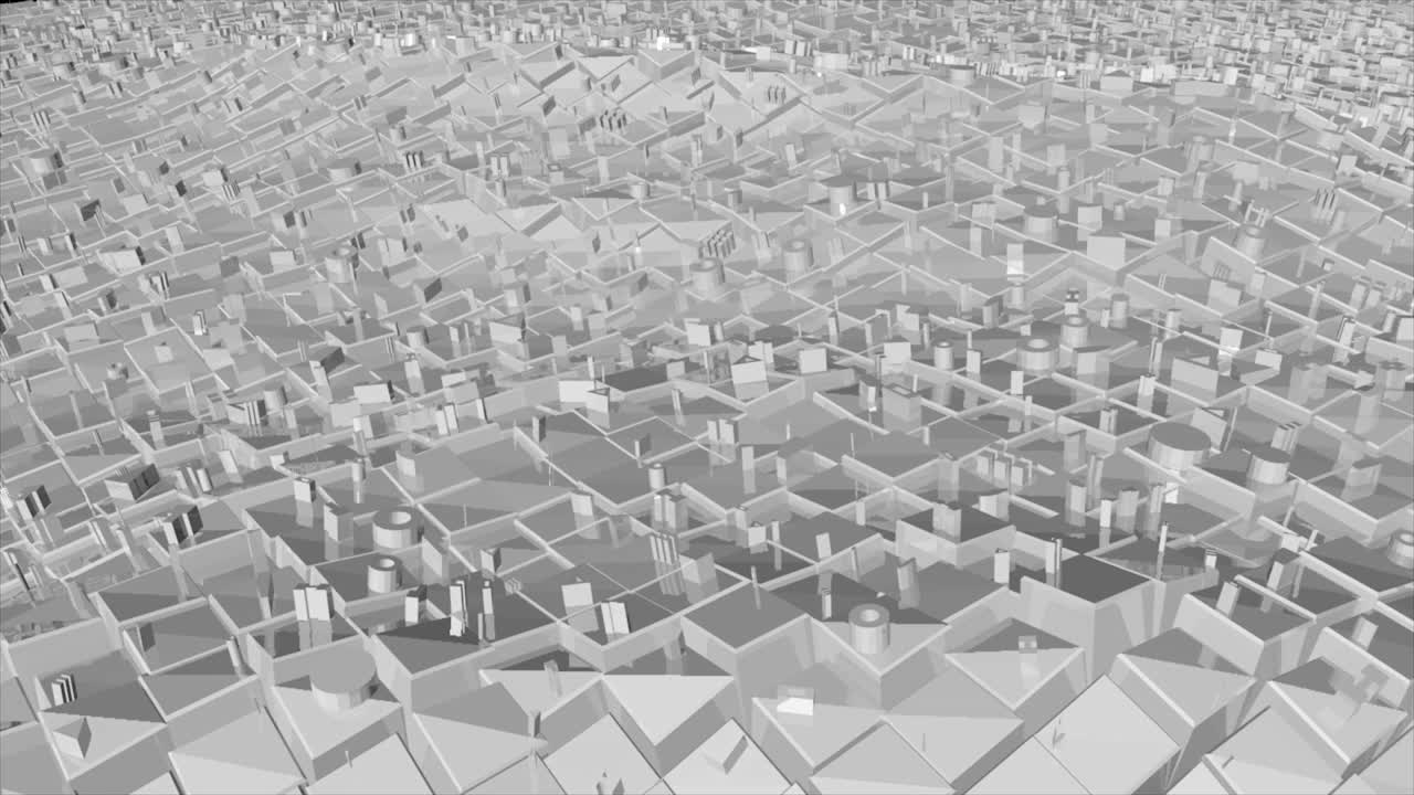 미래의 도시에서 추상적인 배경