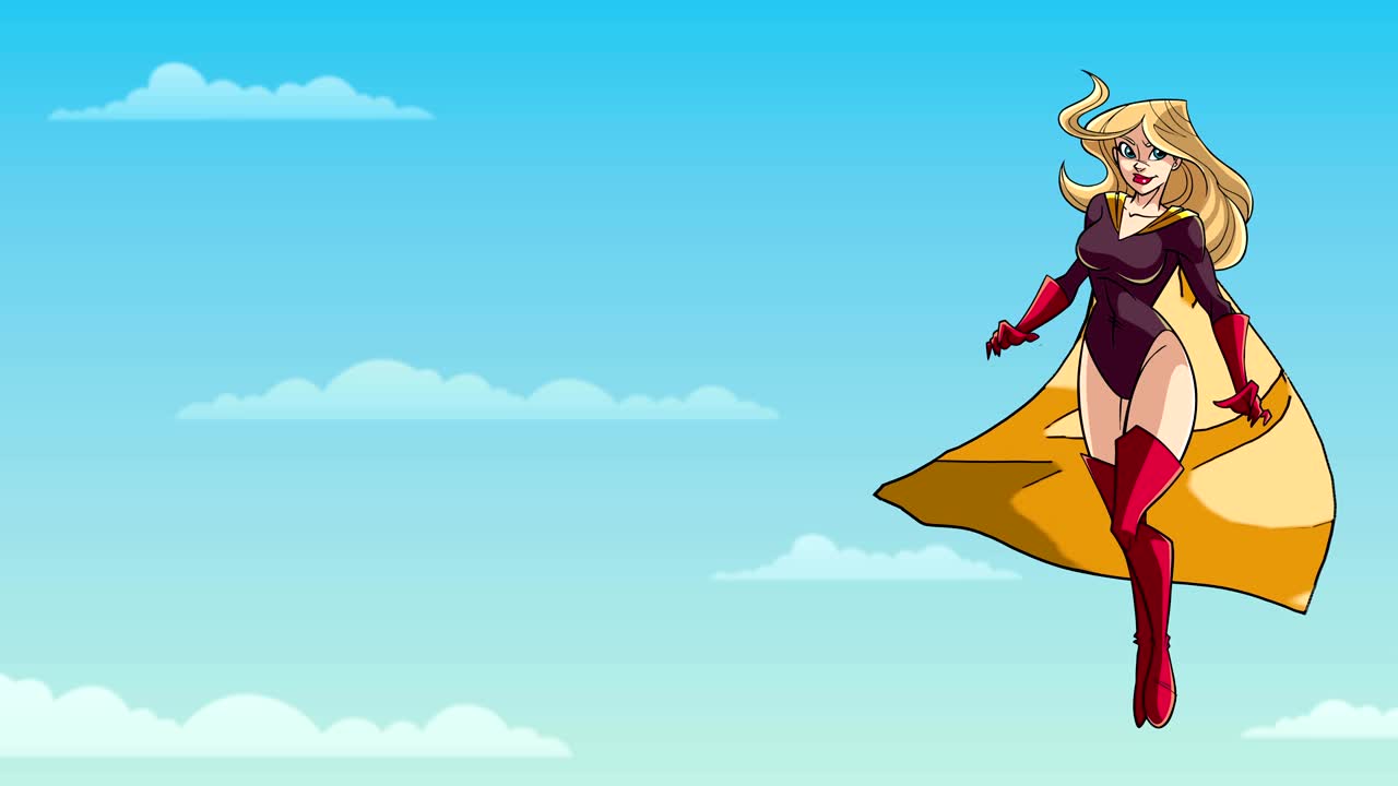 하늘을 날아다니는 슈퍼히어로인