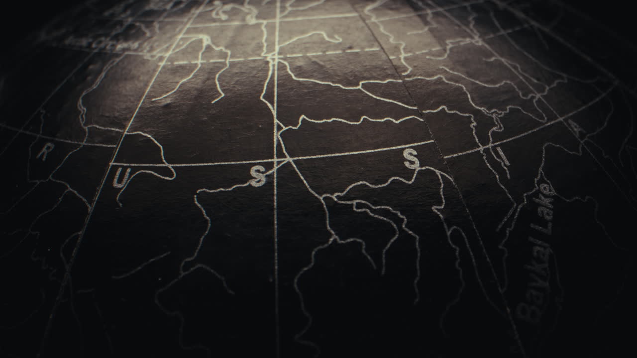 Close-up of a dark globe