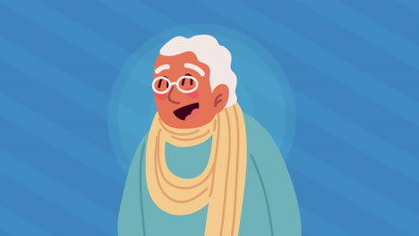 portrait of a happy senior man