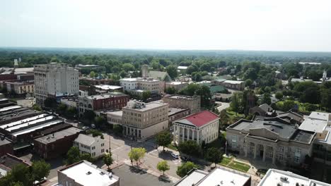 Luftüberflug-Des-Rowan-County-Courthouse-In-Salisbury,-North-Carolina