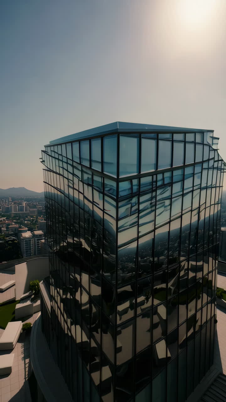 rascacielos moderno en una ciudad