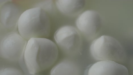 mozzarella balls in liquid