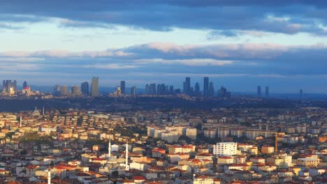 high angle view of residences buildings in istanbul city