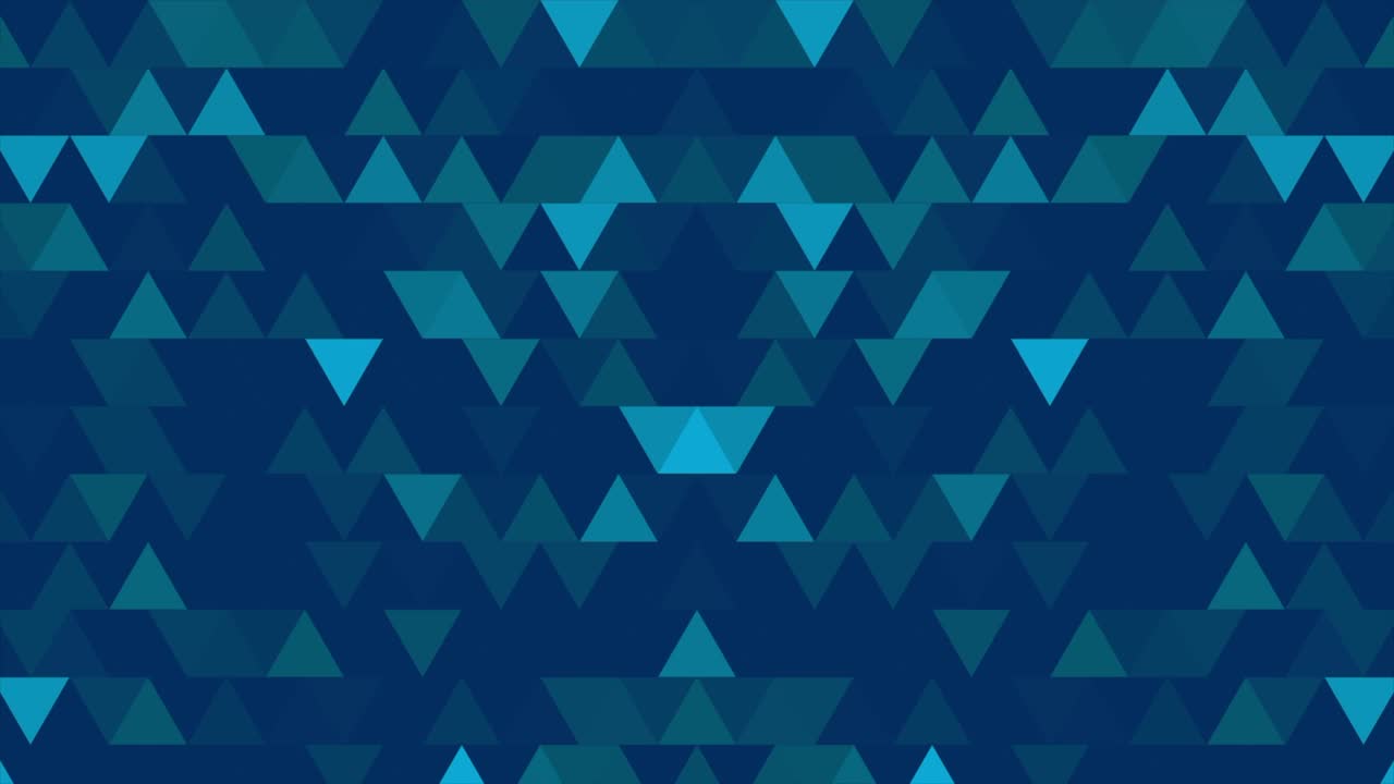 bucle de fondo abstracto de triángulos de colores en un patrón de azulejos de mosaico pixelado geométrico. fondo de polígono geométrica aleatorio abstracto