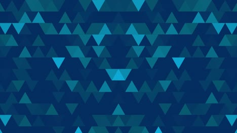 bucle de fondo abstracto de triángulos de colores en un patrón de azulejos de mosaico pixelado geométrico. fondo de polígono geométrica aleatorio abstracto