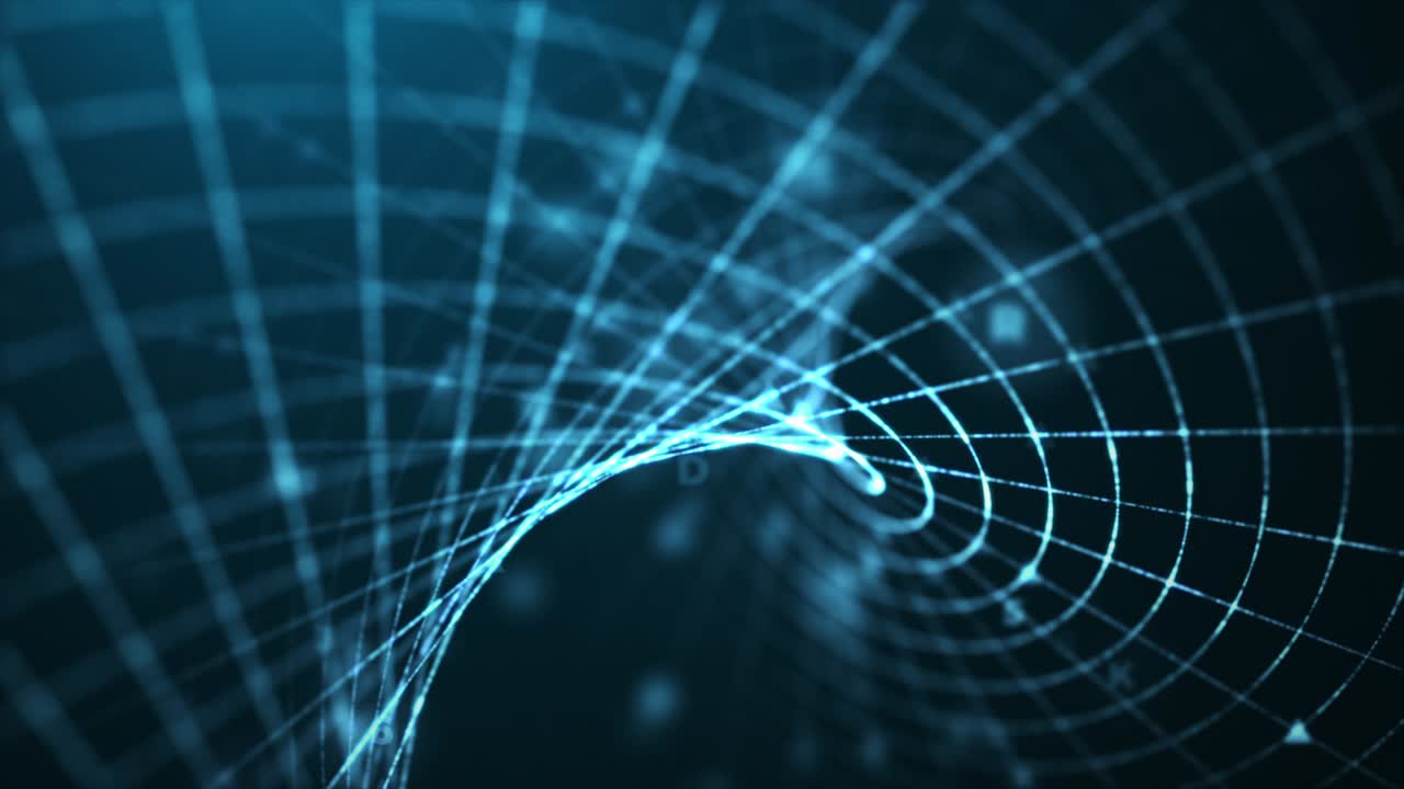 tecnologia astratta abc sfondo blu