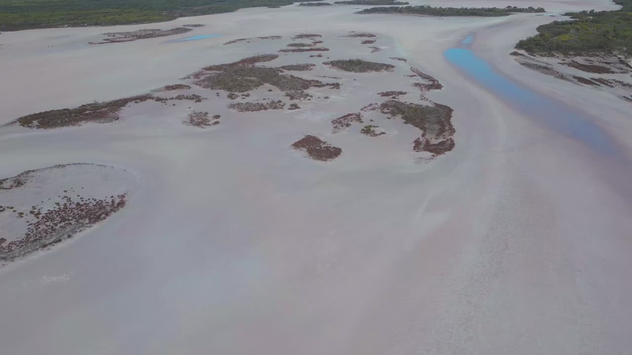Drone Footage of Leeman Salt Lake in Perth, Western Australia