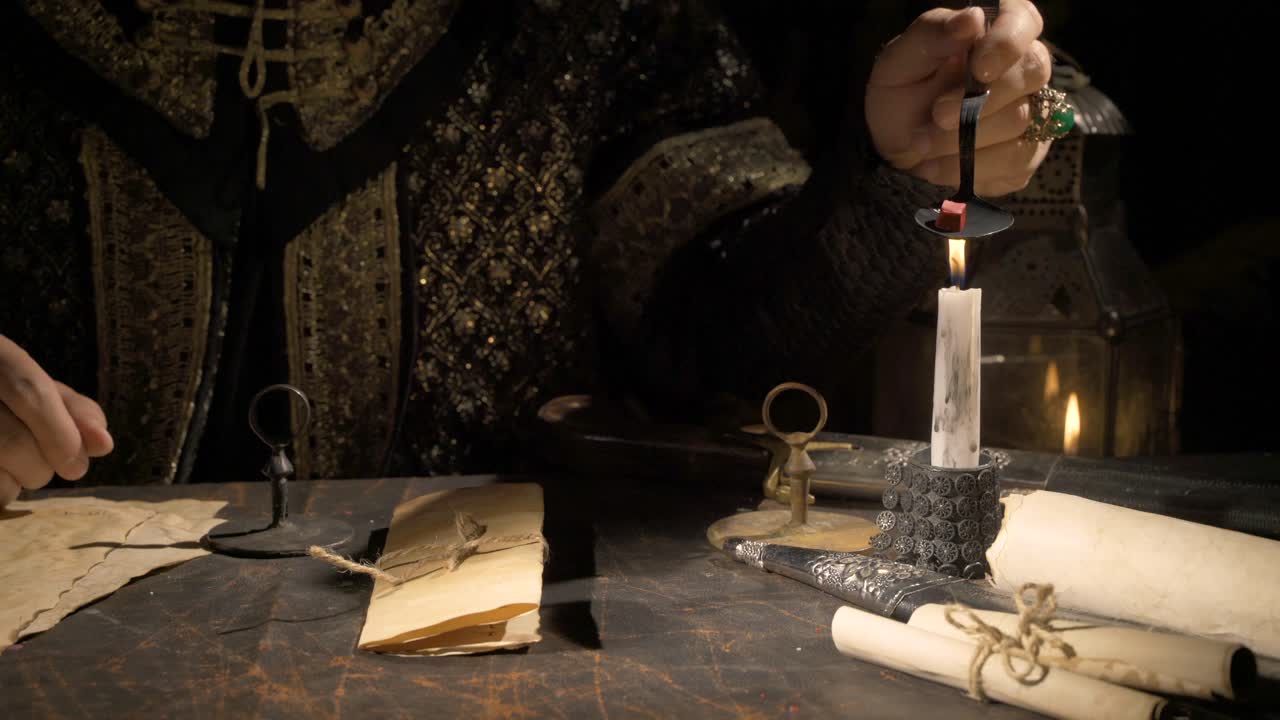 고대에는 편지를 봉인했습니다.