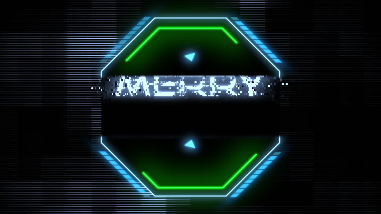 hud 요소가 있는 메리 크리스마스