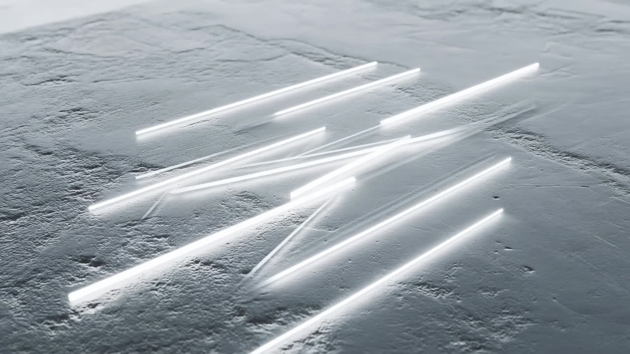 Dynamic White Light Streaks on a Grey Textured Background