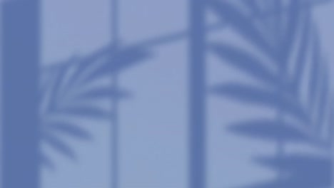 animation of floral pattern with copy space on blue background