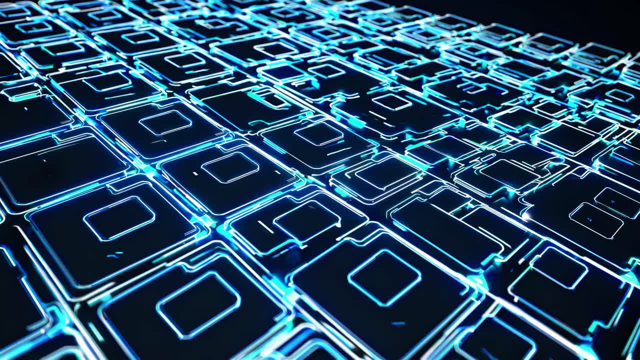 Futuristic Circuit Board Pattern