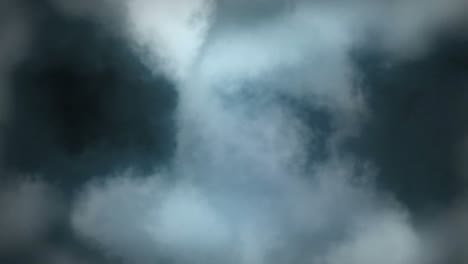 tiempo tormentoso en nubes