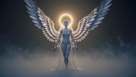 a majestic angel figure