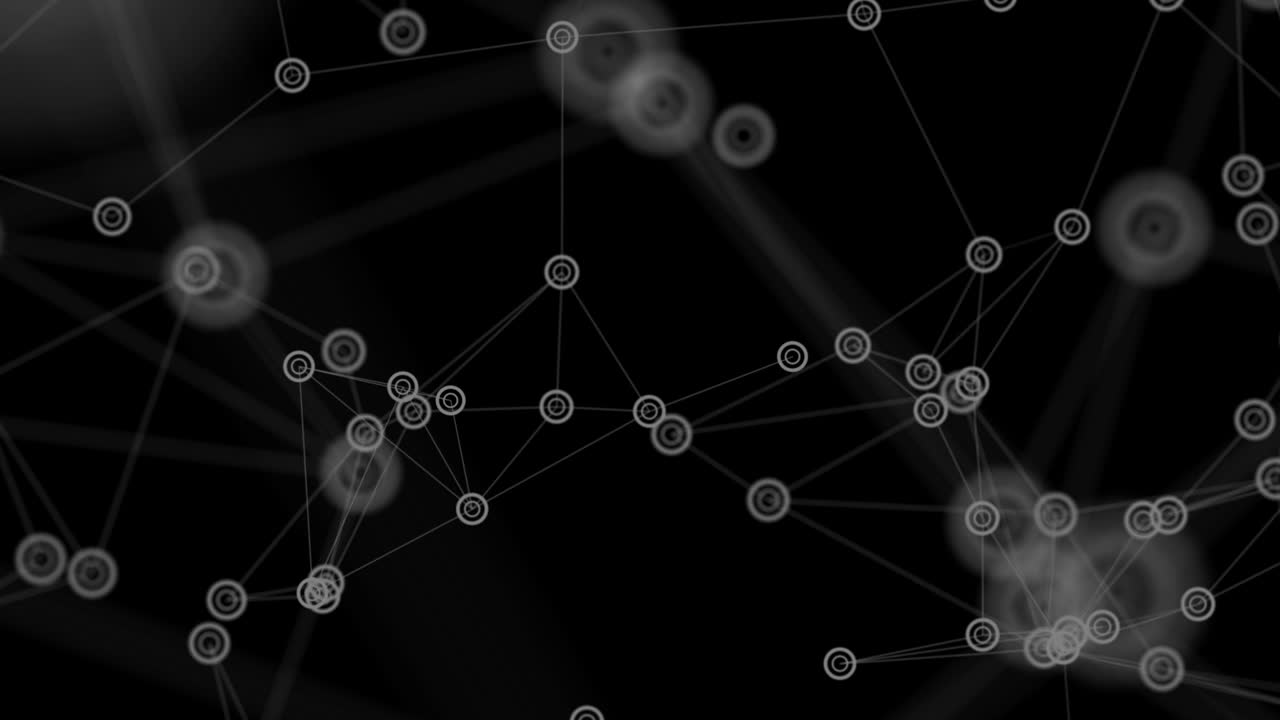 tecnología de fondo de bucle abstracto con línea y puntos conectados.