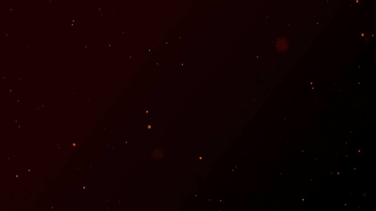 animación de puntos de luz brillantes que se mueven sobre un fondo negro