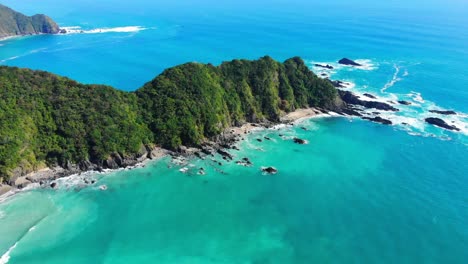 beautiful natural coastline with turquoise water