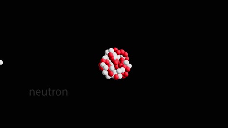 Depicts nuclear fission and energy release process