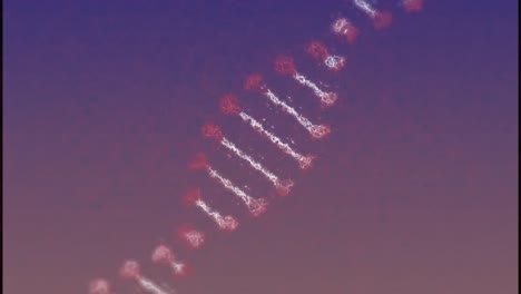 Animation-Eines-DNA-Strangs-Auf-Blauem-Hintergrund