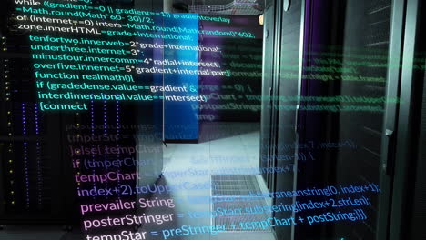Animación-Del-Lenguaje-Informático-Multicolor-Sobre-La-Sala-Del-Servidor-De-Datos