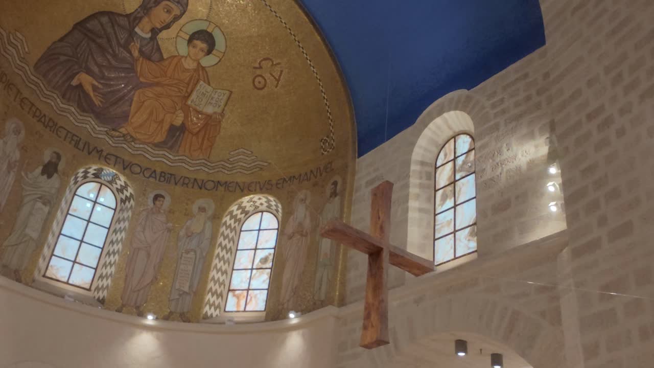 Sacred Ambience Inside Dormition Abbey, Jerusalem