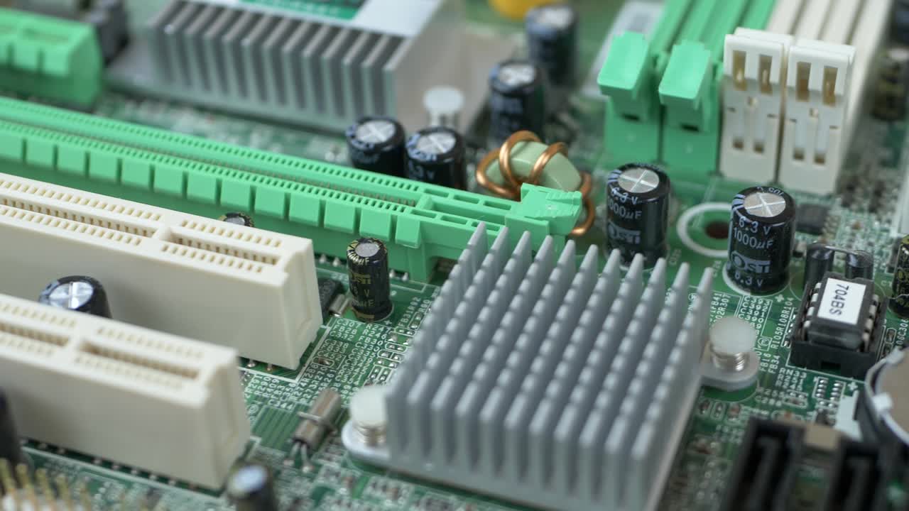 Printed Circuit Board with Many Electrical Components