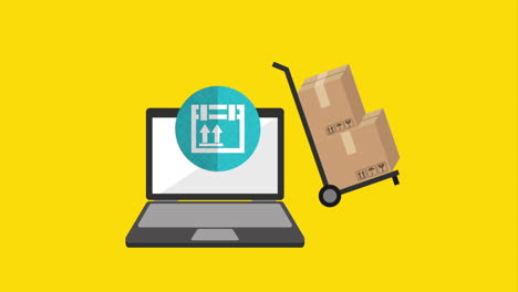 diseño de servicios de entrega, animación de video