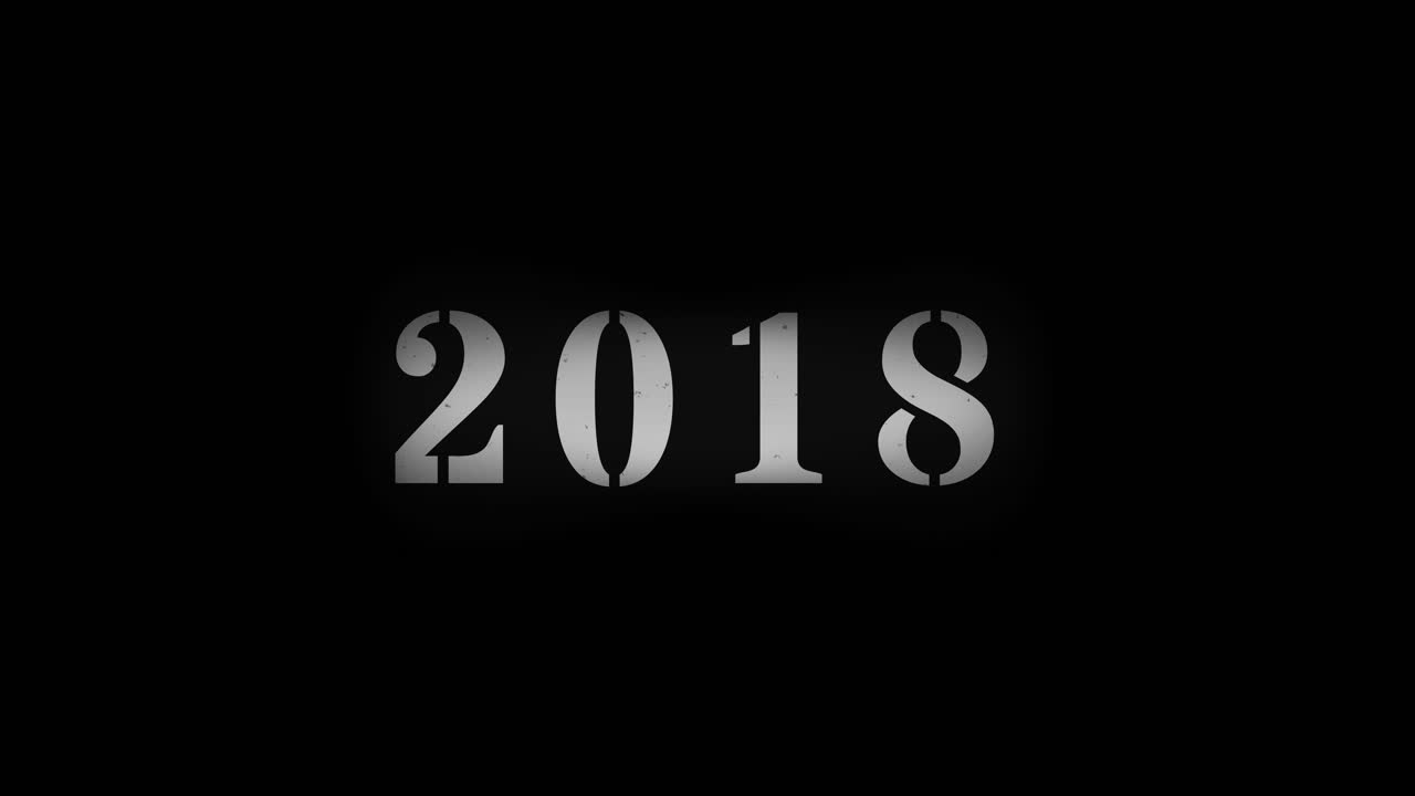 Anni in conto alla rovescia dal 2050 al 1990 su sfondo nero