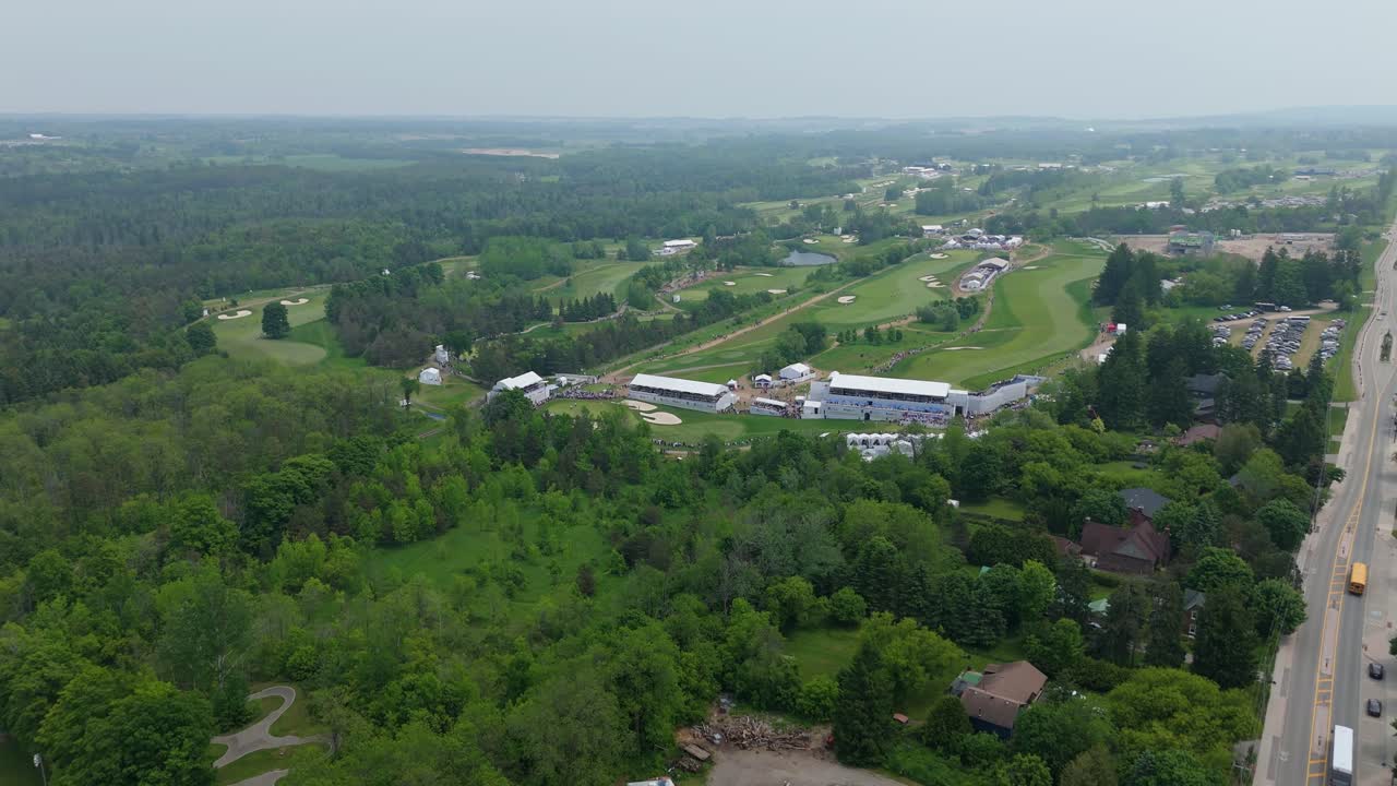 Drone of RBC Canadian Open final day at TPC Toronto in Caledon, Ontario