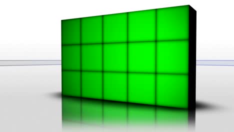 falling green screen cubes animation, rendering, background, with alpha channel, loop