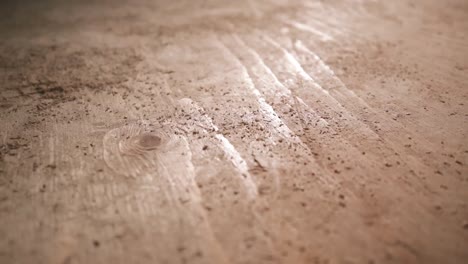 wood being cut in woodshop