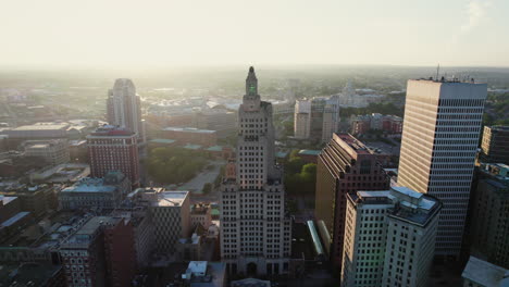 aerial view of the superman building in providence, rhode island ri