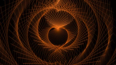 patrón de forma de punto de color naranja animación gráficos de movimiento