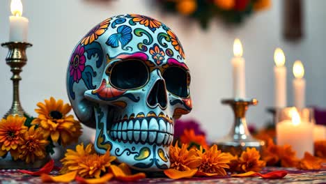 day of the dead sugar skull decoration