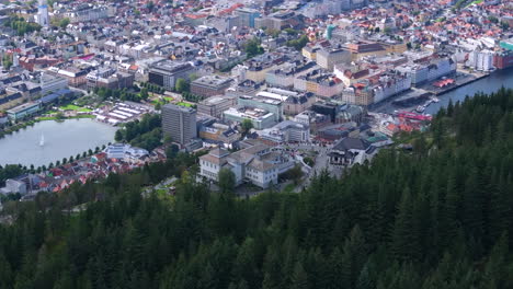 Aerial View of Bergen, Norway