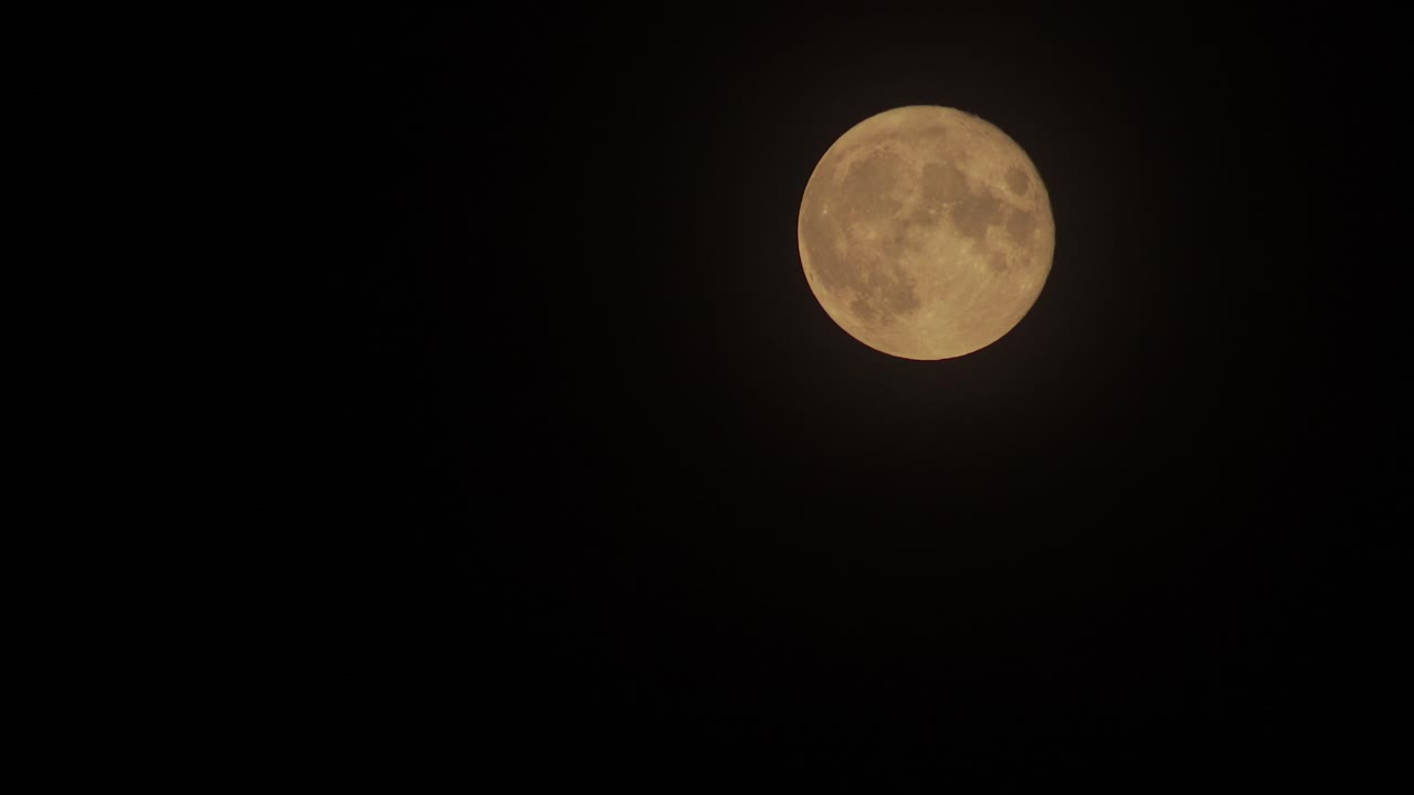 Timelapse da Lua da Colheita, 21 de setembro de 2021