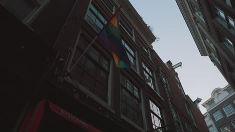 Rainbow Flag on Building