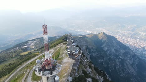 aerial views of monte bondone in the trento region, trentino