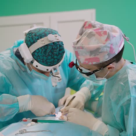 professional medical doctors performing surgery