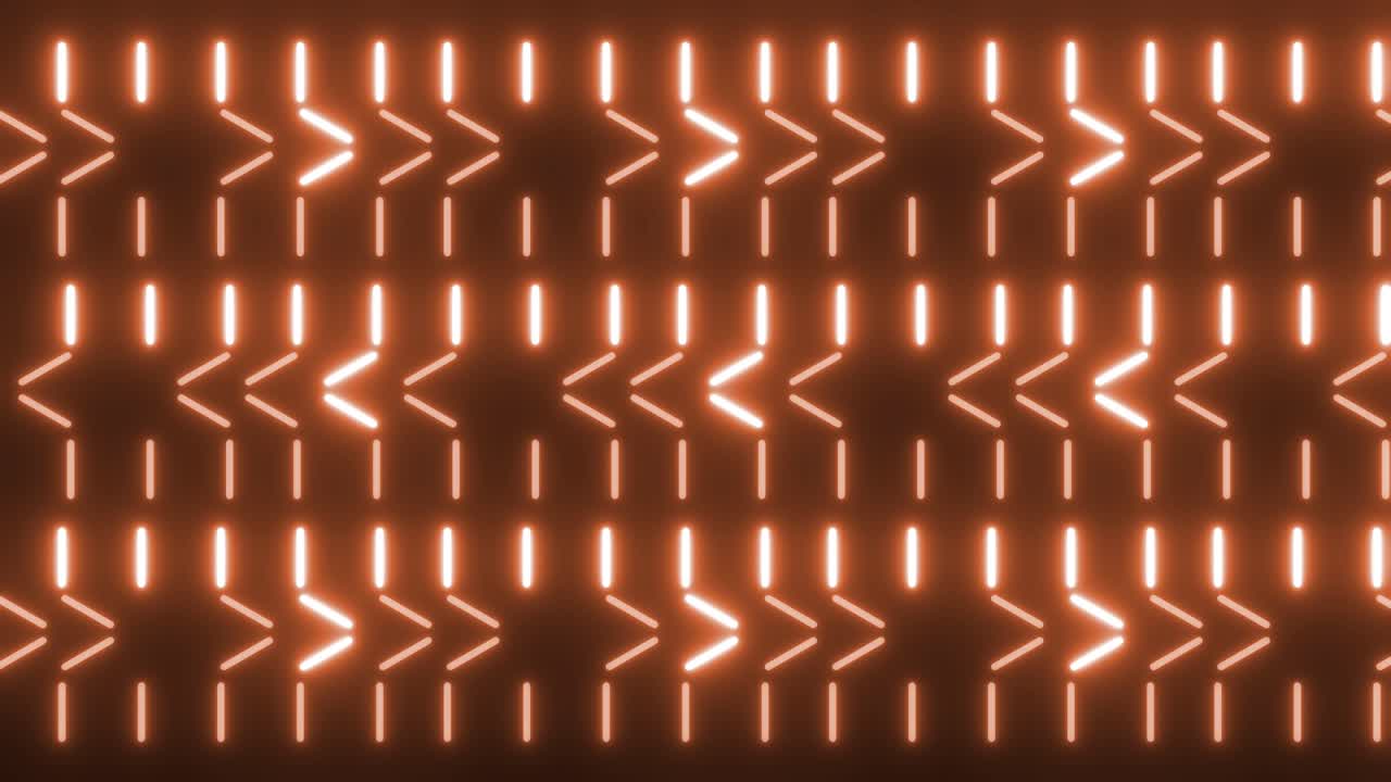 Abstract Neon Arrow Pattern