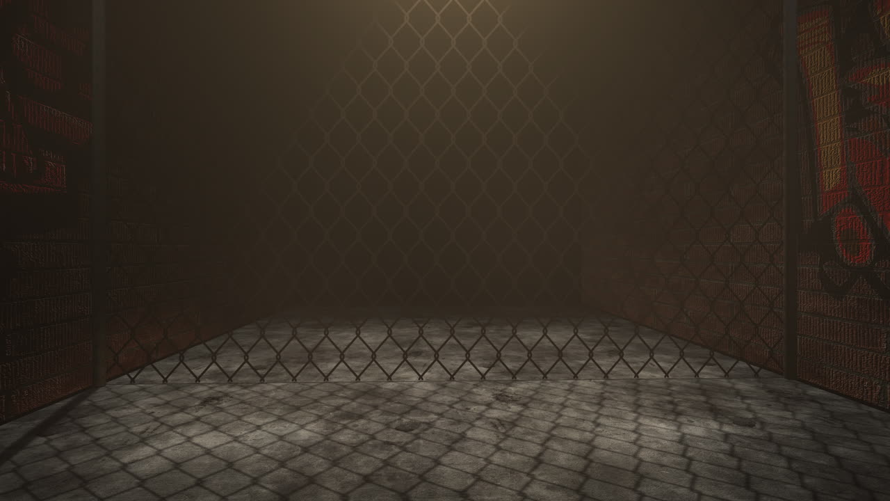 efecto de luz en la ciudad del callejón