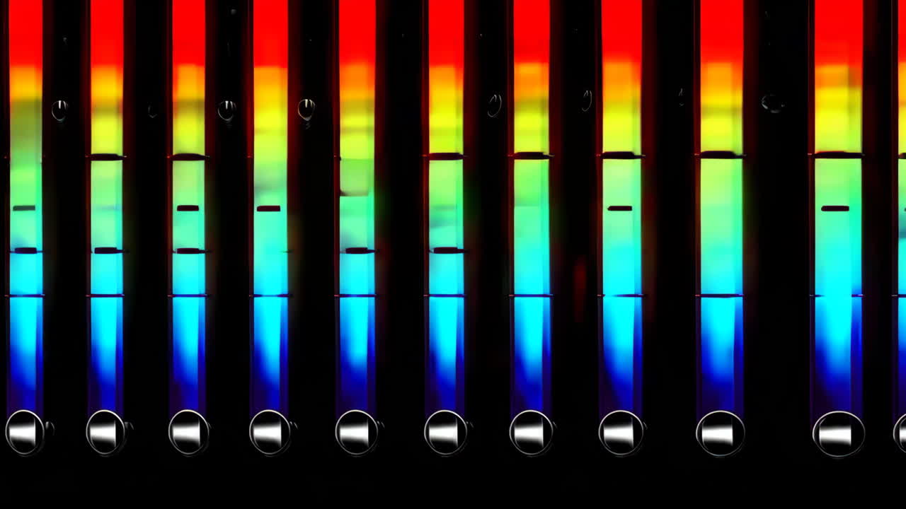Colorful Audio Equalizer Visuals