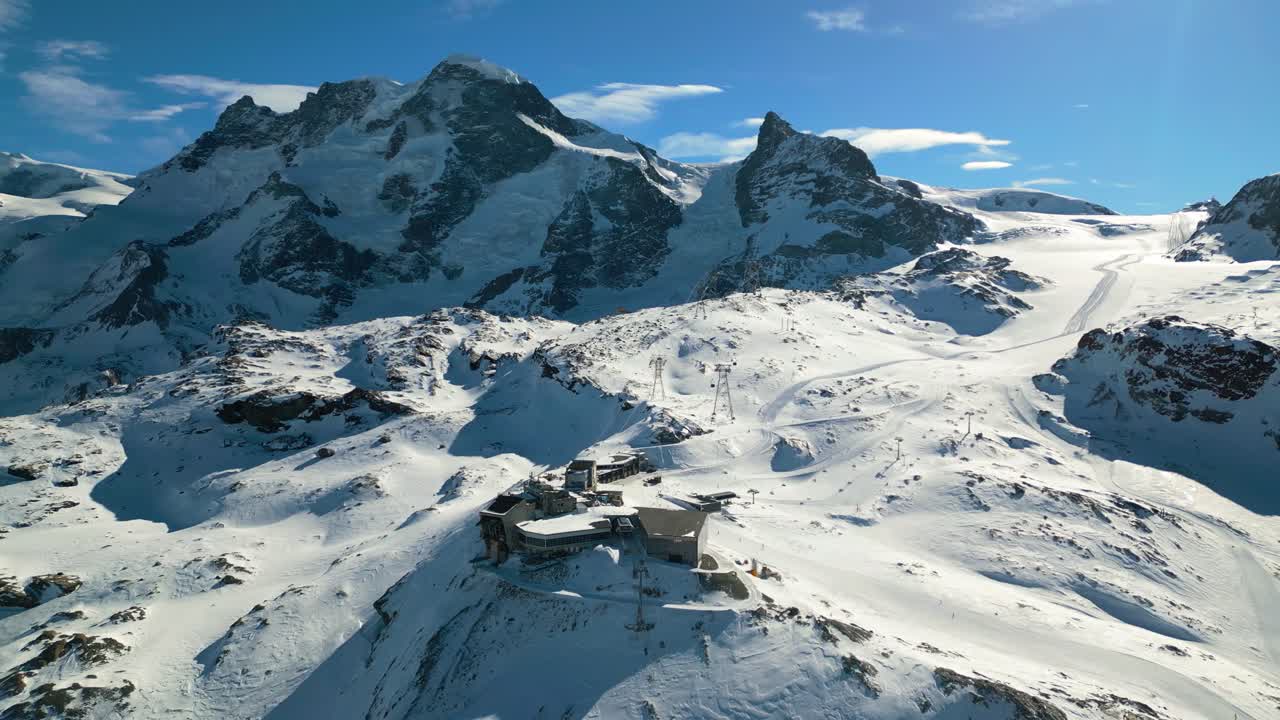 4K cinematic drone footage at Swiss Alps in winter, Switzerland_03