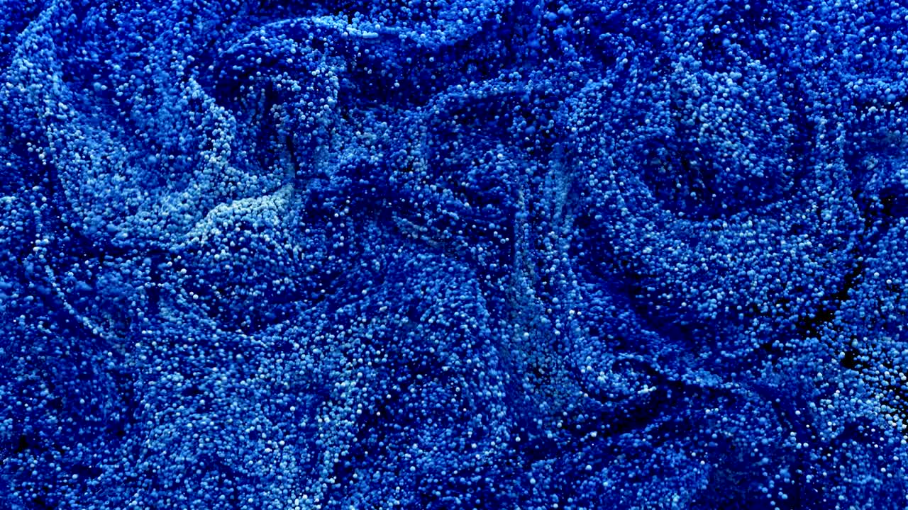 추상적인 구체들이 페인트처럼 회전하고 있습니다.