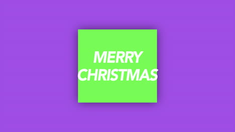 Feliz-Navidad-En-Cuadrado-Verde-Con-Degradado-De-Color-Púrpura