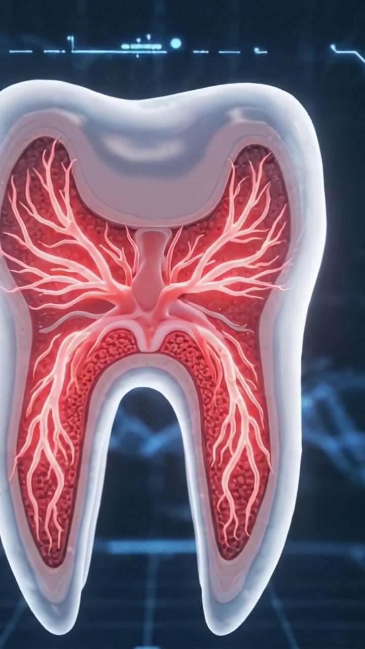 Esplorando le Complessità dell'Anatomia Dentale: Uno Sguardo alla Composizione Biologica e alle Proprietà Elettriche dei Denti in una Rappresentazione Digitale